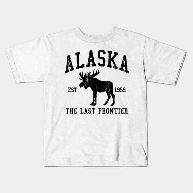 Alaska The Last Frontier Kids T-Shirt by dyazagita